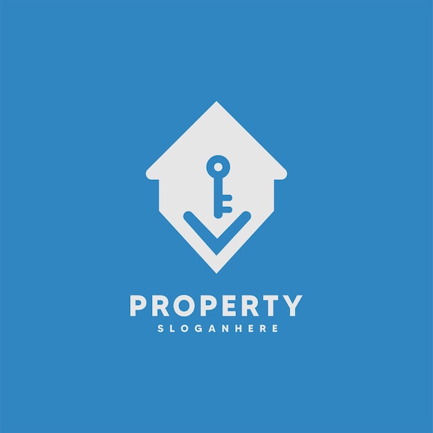 Property logo template vector illustration design icon