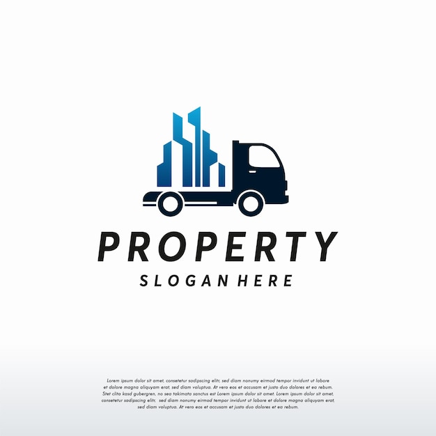 Шаблон дизайна логотипа Property Moving