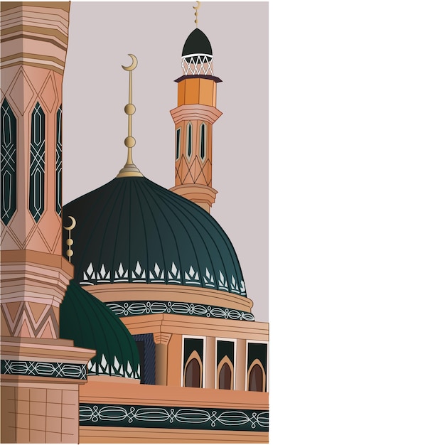 Prophets Mosque vector for Mawlid al Nabi or al Mawlid al Nabawi