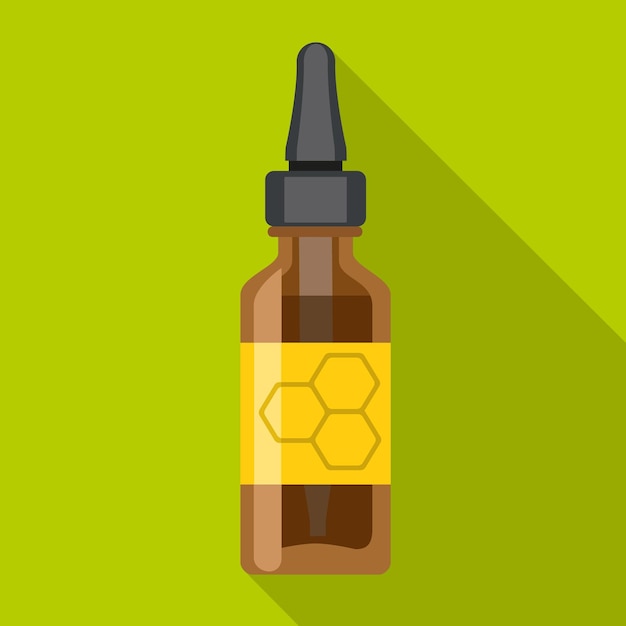 Propolis dropper icon Flat illustration of propolis dropper vector icon for web design