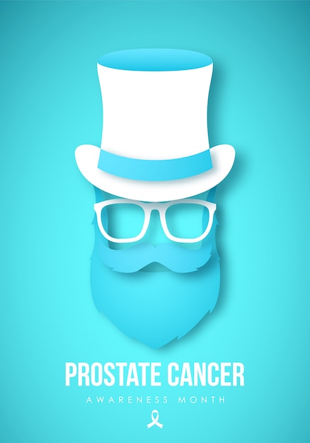 Prostate cancer awareness month concept design.