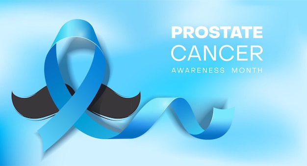 Vector prostate cancer banner