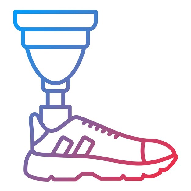 Prosthetic Leg icon vector image Can be used for Disability