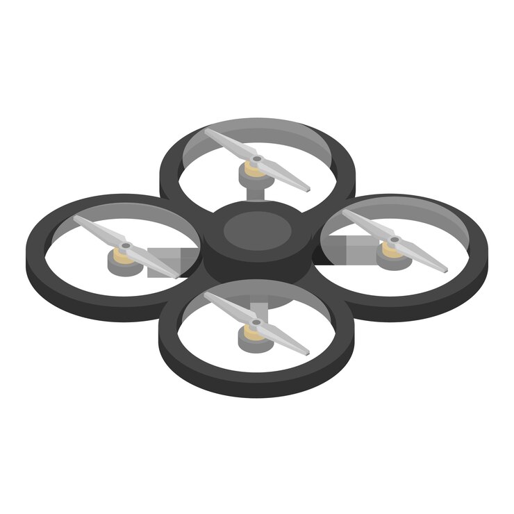 Vector protected drone icon isometric of protected drone vector icon for web design isolated on white background