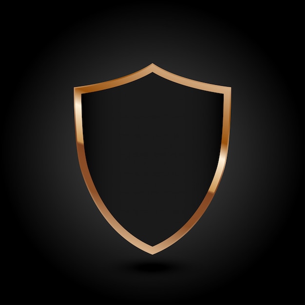 Vector protected guard shield security concept security cyber digital abstract technology