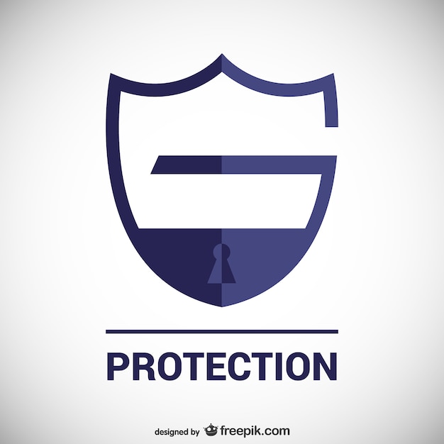 Vector protection logo template