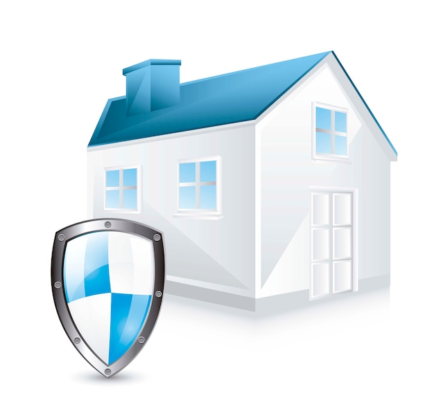 Vector protection shield with house