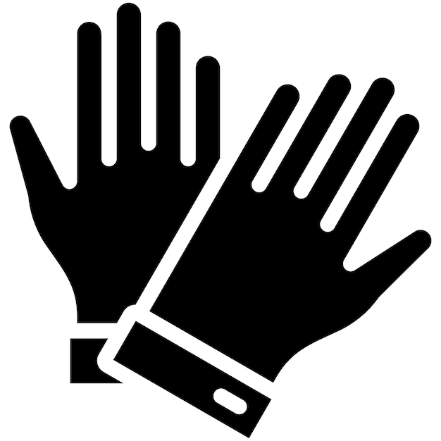 Protective Gloves vector icoon illustratie van Home Improvements icoonset