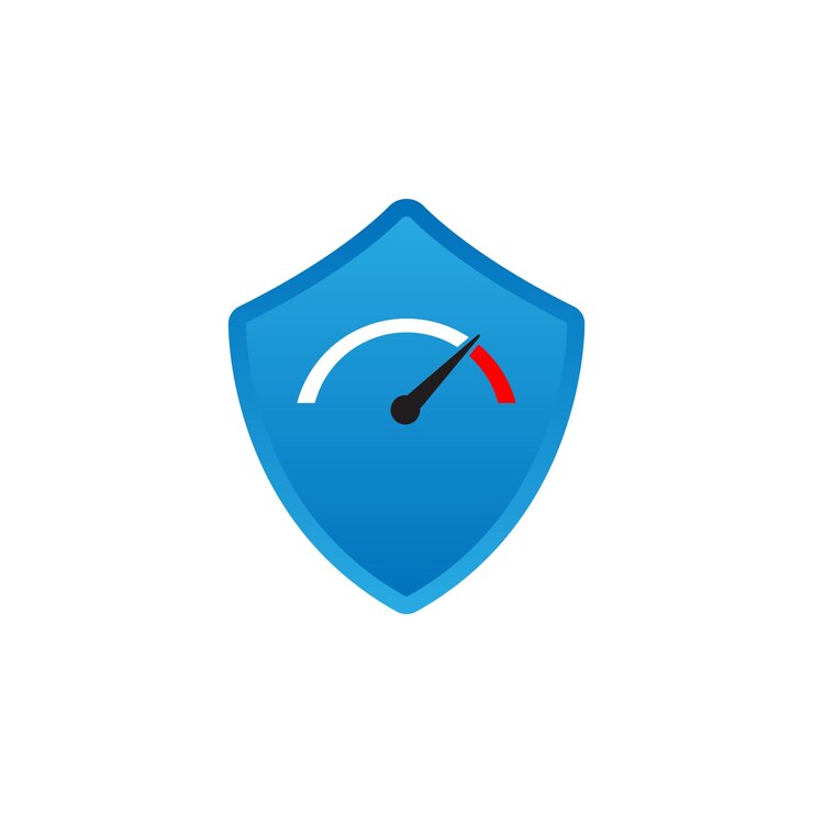 Vector protective shield vector icon