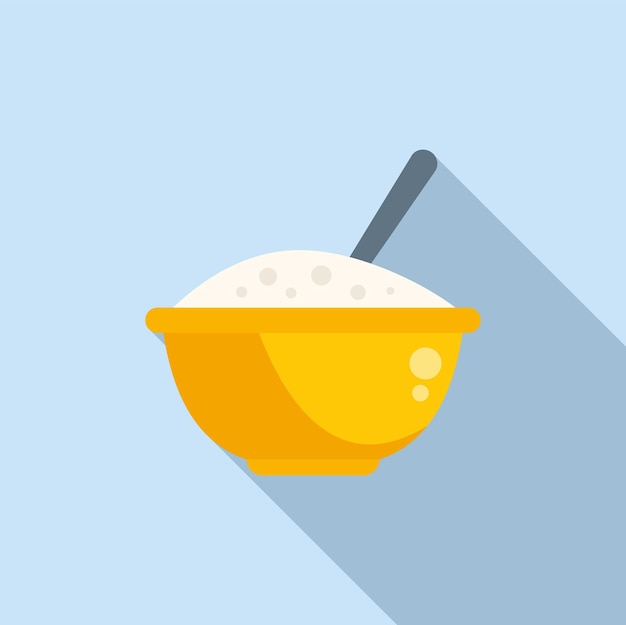 Protein food icon flat vector Healthy nutrition Fresh energy