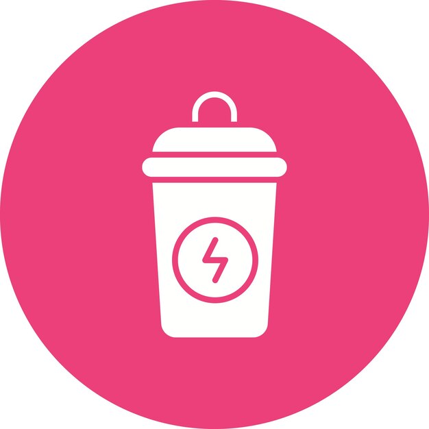 Protein Shake Vector Illustration Style