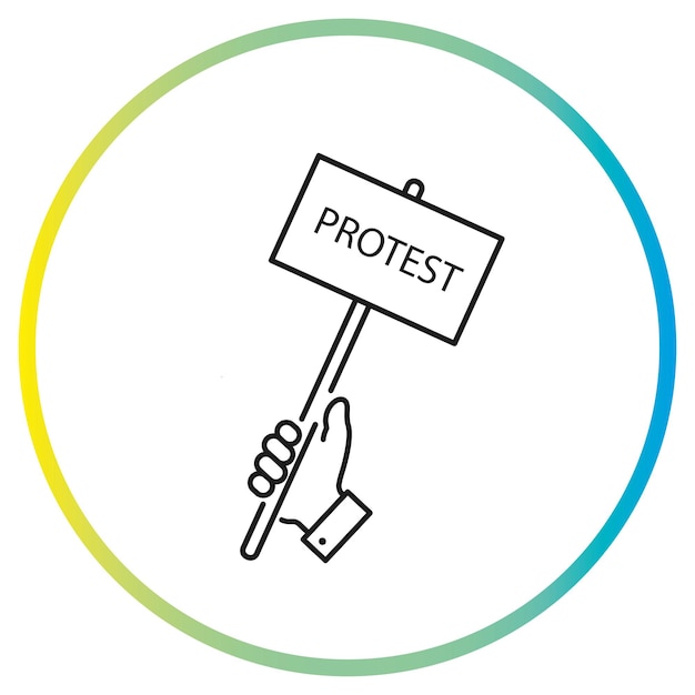 protest icoon vector