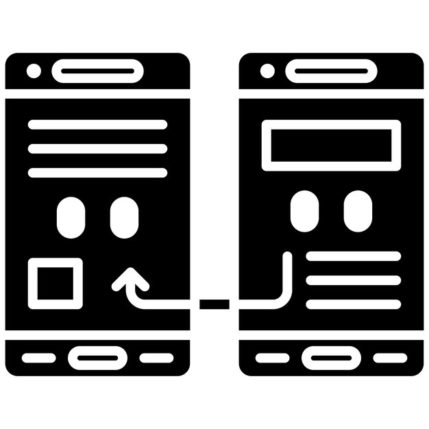 Prototype Glyph Solid Black Illustratie