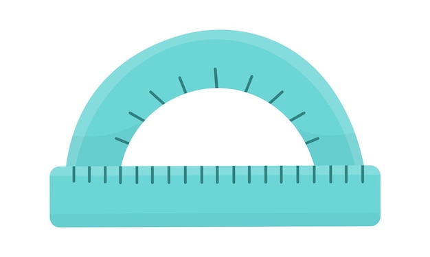 Protractor Mathematical Tool Vector illustration