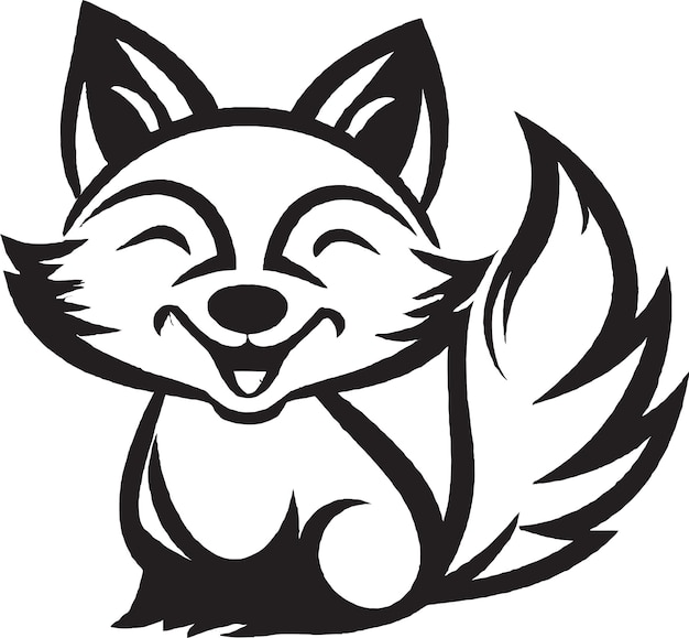 Гордый фокс логотип иллюстрация