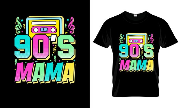 Vector proud mom colorful graphic tshirt mothers day tshirt design