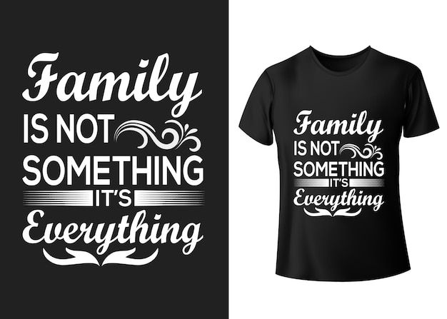 私の家族のTシャツのタイポグラフィの引用を誇りに思う