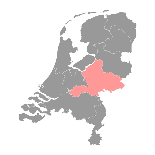 Provincie Gelderland van Nederland Vector illustratie