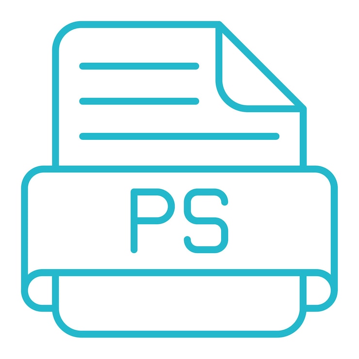 Vector ps icon