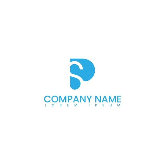 PS SP letter logo ontwerp met creatieve moderne trendy typografie en zwarte kleur SP letter logo.
