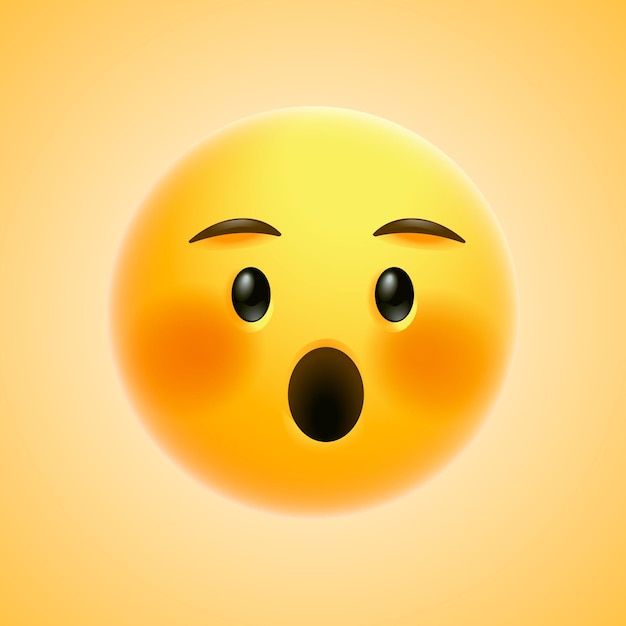 PSD 3d illustration emoticon