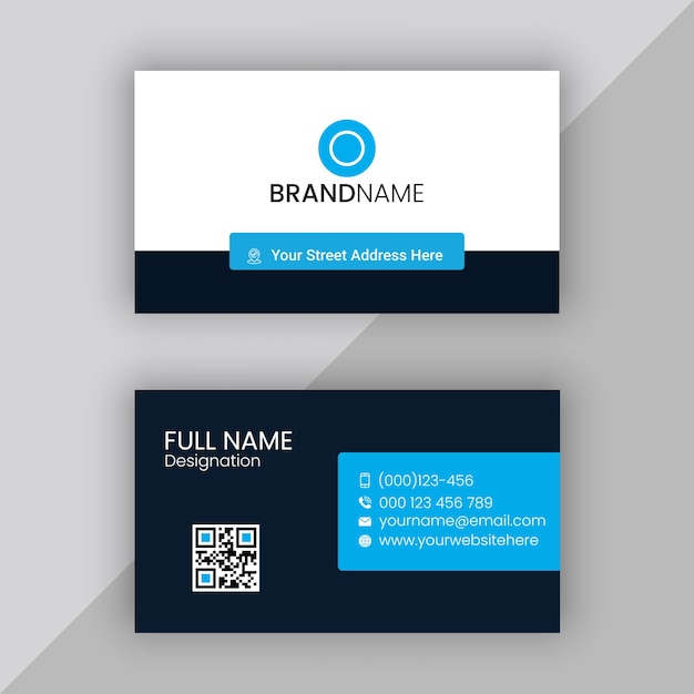 PSD clean professional business card