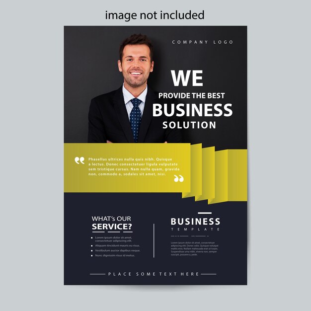 Vector psd corporate business company flyer-sjabloon.