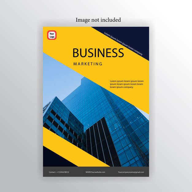 Vector psd corporate business flyer template