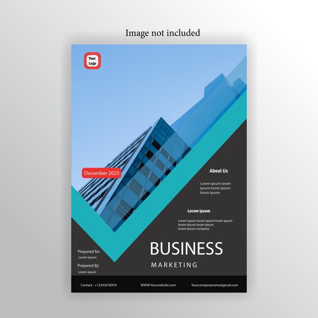 Vector psd corporate business flyer template