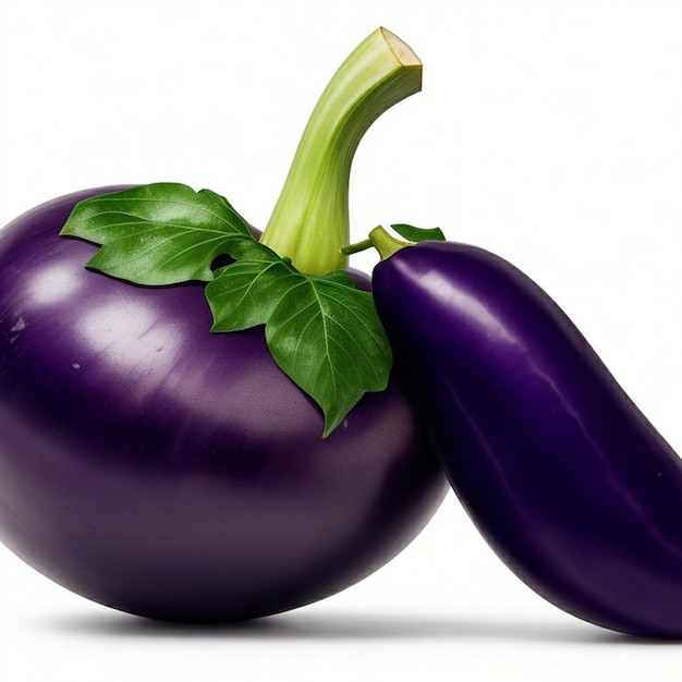 Vector psd icon eggplant on white backgrond