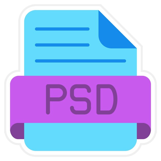 Vector psd icon