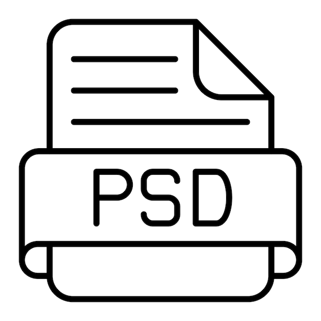 Vector psd icon