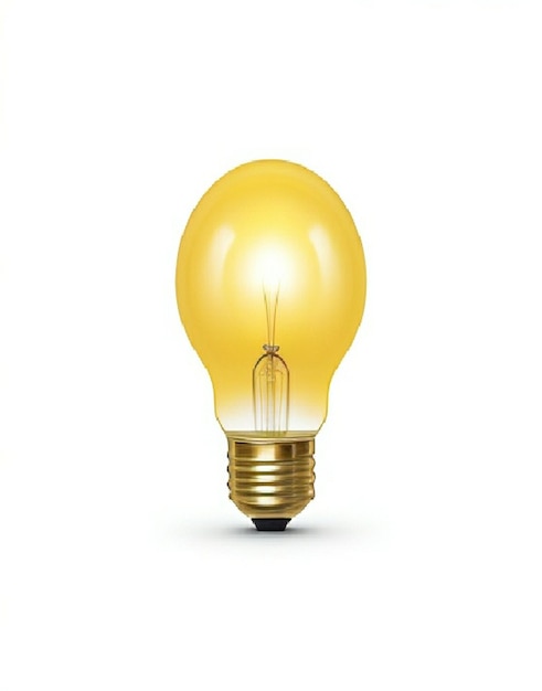 Psd Lightbulb Icon on white background