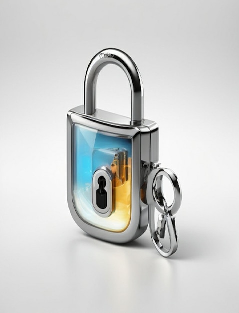 psd Lock Icon on white background