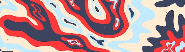 psychedelic abstract border with waves for website