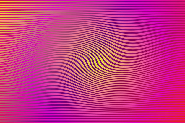 Vector psychedelic background with distorted lines