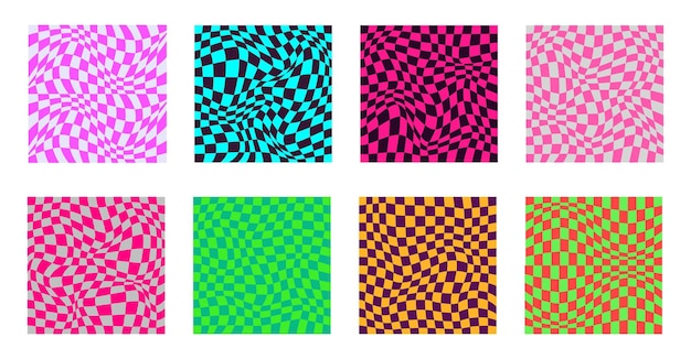psychedelic checkerboard pattern