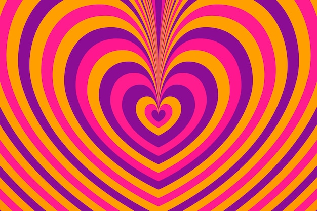 psychedelic art heart