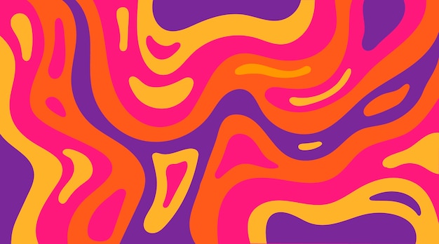 Psychedelic groovy background