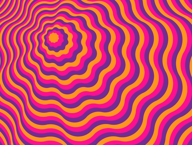 Psychedelic groovy background