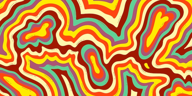 Psychedelic hand drawn background