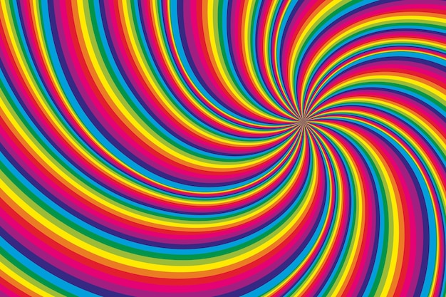 Vector psychedelic optical illusion background