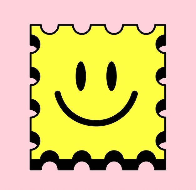 Psychedelic smile icon