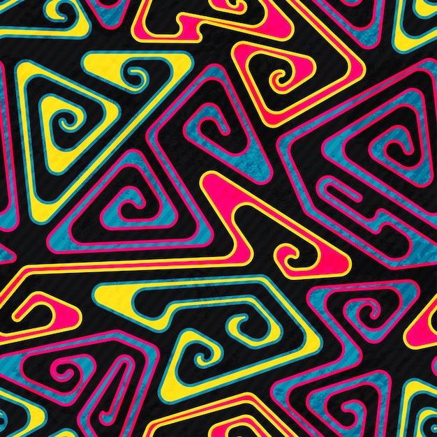 Psychedelic spiral seamless pattern