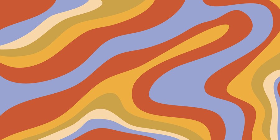 Premium Vector | Psychedelic swirl groovy pattern psychedelic retro ...