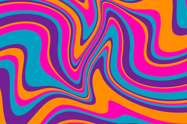 Vector psychedelische groovy achtergrond