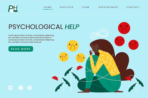 Psychological help - landing page