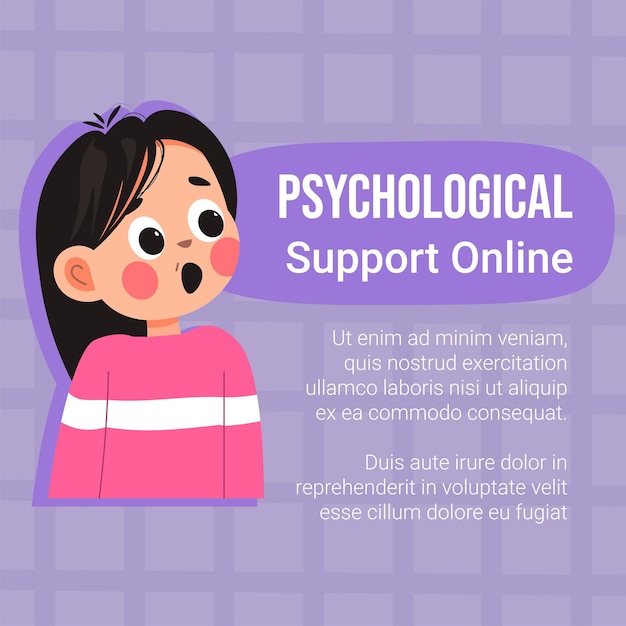 Psychological support for children online banner