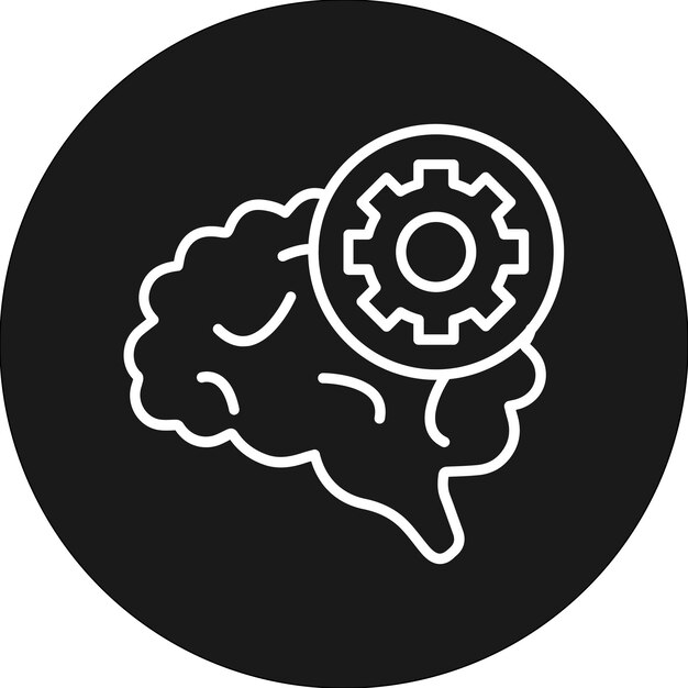 Psychologie vector icoontje Kan worden gebruikt voor Life Skills icoonset