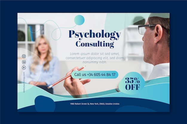 Psychology banner template